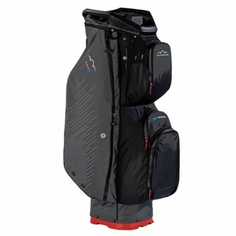 Sun Mountain C-100 Cartbag Waterdicht Steel Black Red