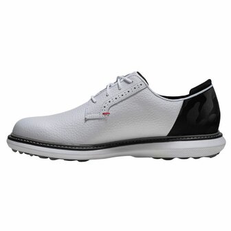 Footjoy Heren Golfschoenen Traditions Wit Zwart Rood