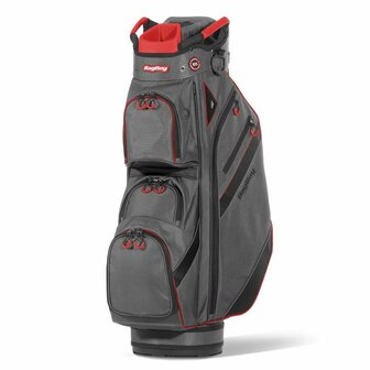 BagBoy DG Lite 3 Cartbag Charcoal Rood