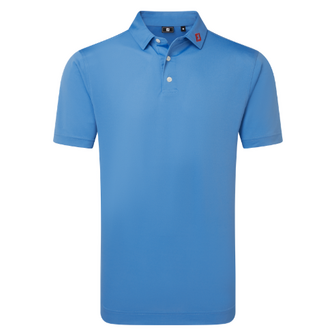 Footjoy Stretch Pique Poloshirt Field Coastal Blue
