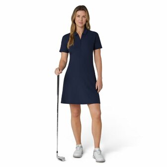 Callaway Ribbed Dames Golf Jurk Navy