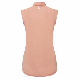 Footjoy Mouwloze Dames Polo Lisle Papaya