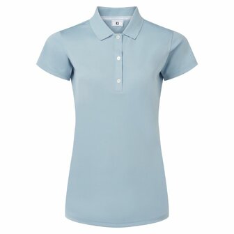 Footjoy Stretch Pique Dames Polo Shirt Lichtblauw