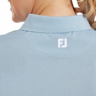 Footjoy Stretch Pique Dames Polo Shirt Lichtblauw