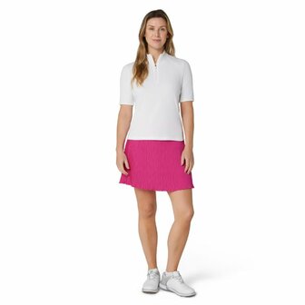 Callaway Rip Play Korte Mouw Mock Shirt Wit