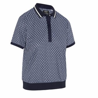 Callaway Premium  Scarf Geo Dames Golfpolo Navy