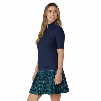 Callaway Rip Play Korte Mouw Mock Shirt Navy