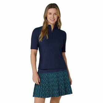 Callaway Rip Play Korte Mouw Mock Shirt Navy