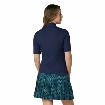 Callaway Rip Play Korte Mouw Mock Shirt Navy