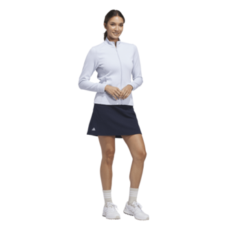 Adidas Dames W Textured Golfvest Lichtblauw
