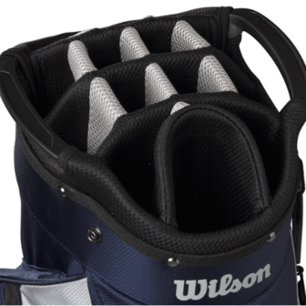 Wilson Feather Cartbag Navy/Silver