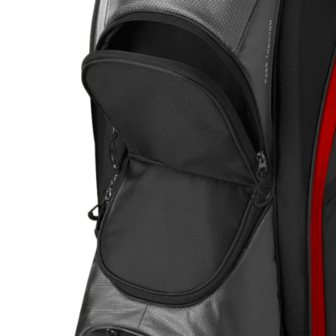 Wilson Feather Cartbag Zwart/Grijs/Rood