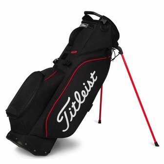 Titleist Players S4 Standbag Zwart Rood