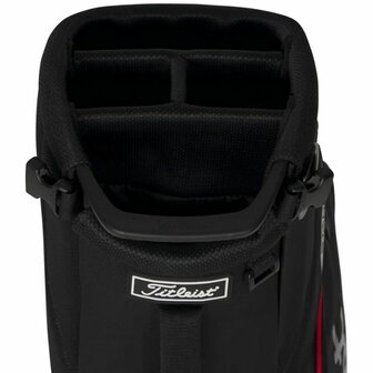 Titleist Players S4 Stadry Standbag Zwart Rood
