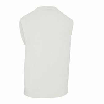 Callaway Mixed Texture Vest Off White