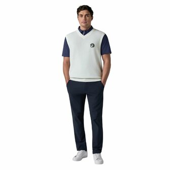 Callaway Mixed Texture Vest Off White