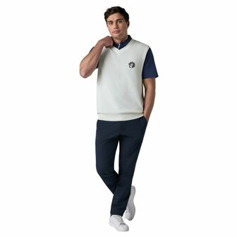 Callaway Mixed Texture Vest Off White