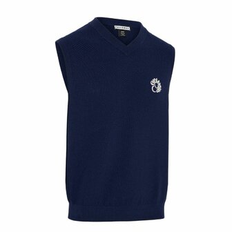 Callaway Mixed Texture Vest Navy