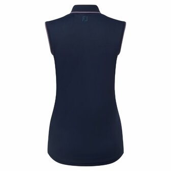 Footjoy Mouwloze Pique Polo Dames Navy