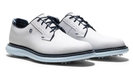 Footjoy Heren Golfschoenen Traditions Wit Sky Blue