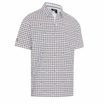 Callaway One Pimento Two Pimento Heren Golfpolo Wit