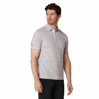 Callaway One Pimento Two Pimento Heren Golfpolo Wit