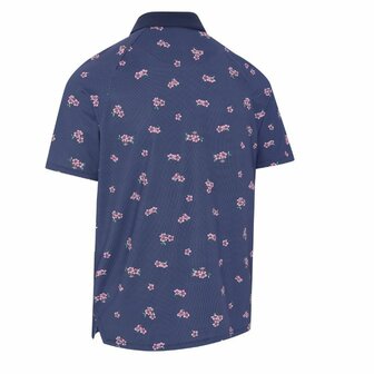 Callaway Azalea Gingham Print Golfpolo Peacoat