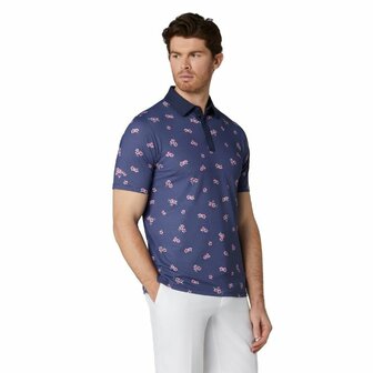 Callaway Azalea Gingham Print Golfpolo Peacoat