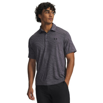 Under Armour Heren Playoff Golf Polo 3.0 Printed Micro Camo Castlerock