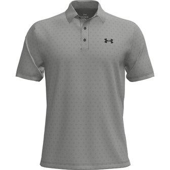 Under Armour Heren Playoff Golf Polo 3.0 Printed Micro Flower Clay Green