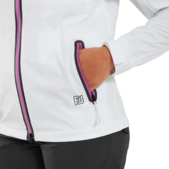 Footjoy HydroKnit Dames Golfjas Wit/Roze