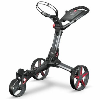 Motocaddy QB2 3 Wiel Golftrolley Zwart Rood