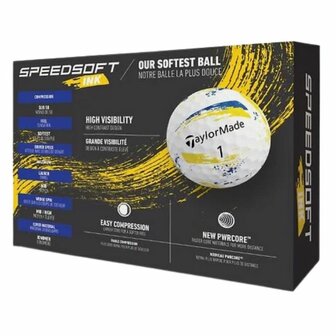 Taylormade Speed Soft USA Ink Golfballen Blauw Geel
