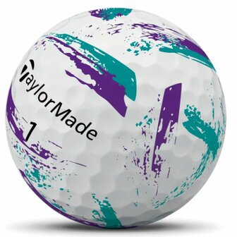 Taylormade Speed Soft USA Ink Golfballen Turquoise Paars