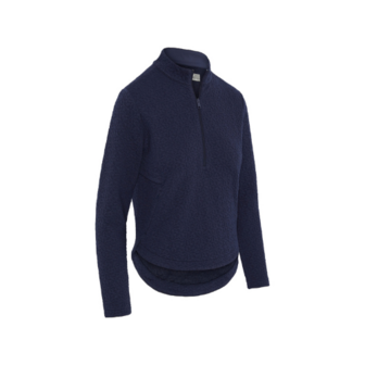Callaway 1/2 Zip Quilted Knit Pullover Dames Peacoat