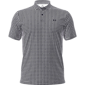 Under Armour T2G Polo Print Houndstooth Deuces White