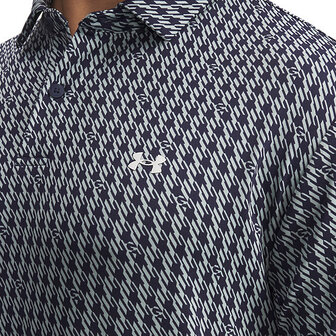 Under Armour T2G Polo Print Houndstooth Deuces