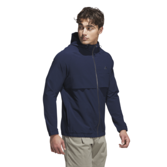 Adidas Heren Go-To Full Zip Windbreker Navy