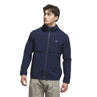 Adidas Heren Go-To Full Zip Windbreker Navy