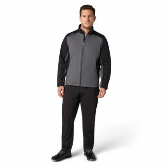 Callaway Stormlite 3 wasserdichter herren-Golf-Regenmantel Schwarz Grau