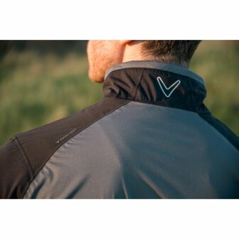 Callaway Stormlite 3 wasserdichter herren-Golf-Regenmantel Schwarz Grau