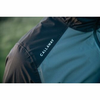 Callaway Stormlite 3 wasserdichter herren-Golf-Regenmantel Schwarz Grau