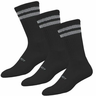 Footjoy ComfortSof Crew Golfsokken 3 paar Heren  Lang Zwart 39-46