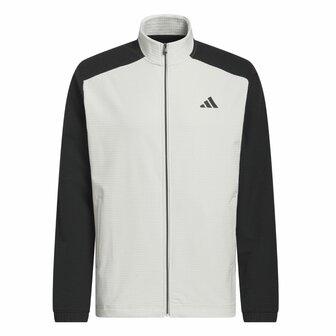 Adidas Ultimate365 Wind Volledige Ritssluiting Heren Golfsweater Aluminium Zwart