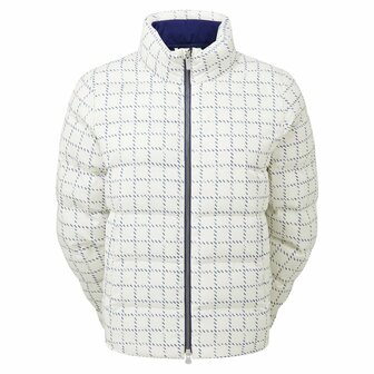 Footjoy Lightweight Insulated Women's Golf Jacket Windproof Beige Navy