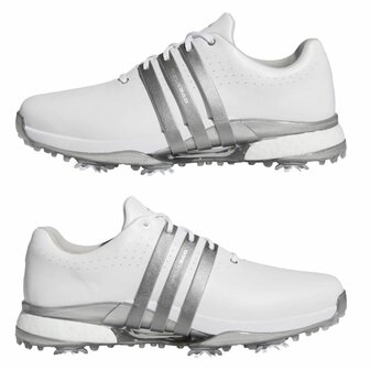 Adidas Tour360 24 Heren Golfschoenen Wit Zilver