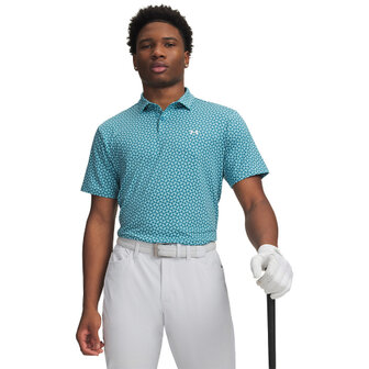 Under Armour T2G Pique Polo Print Diagonal Hearbeat