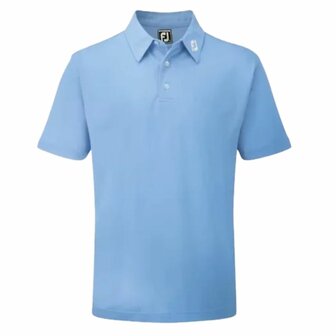 FootJoy Men&rsquo;s Stretch Piqu&eacute; Polo Shirt Light Blue 91826