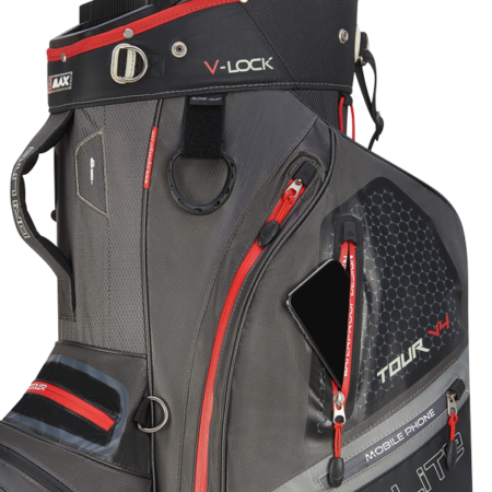 Big Max Dri Lite V4 Organizer Charcoal Black Red