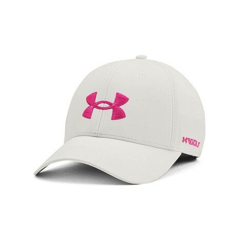 Under Armour Golf96 Cap Gray Mist Rebel Pink Golfdiscountstore